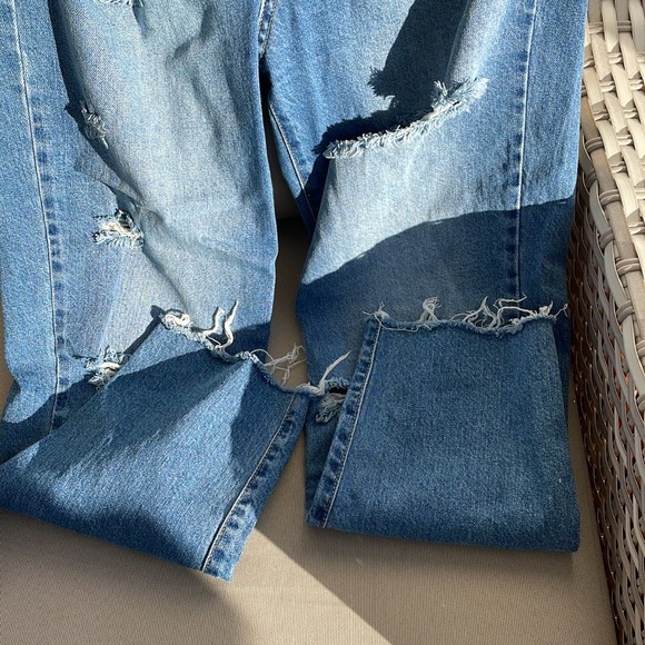 Distressed Forever 21 Boyfriend Jeans - Picture 3 of 5